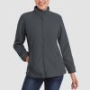 6a8c736b9b32c82e6b5a3bf3b9f98236f200ff82bd7e4576a6b6bf2b1ac673c5.jpg Women's Fleece Jacket Soft Full Zip Warm Long Sleeve with 2 Zipper Pockets Winter Jackets