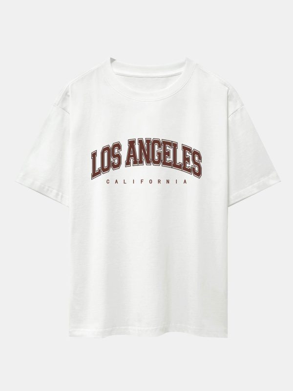 Los Angeles Print Heavy Weight Oversize T-Shirt