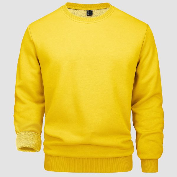 754f8f3e00be743d179b9530033f523ebd2d930e0fbcc005a051cbcfefeca7b6.jpg Men's Crewneck Sweatshirt Long Sleeve Casual Warm Fleece Pullover Hoodie
