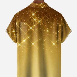 76d0173bd9d7c745b69d8bfe7ad900e1b88663072eda4ccbce322fc8177cf4e0.jpg Christmas Dinosaur Chest Pocket Short Sleeve Shirt