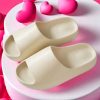 7993e2506b386aed3ffea582b8e68cb59fbf61d9382139d97939bf8789fd4372.jpg Unisex Chunky Slide Sandals, Couple Soft Indoor Outdoor Slipper Shoes, White