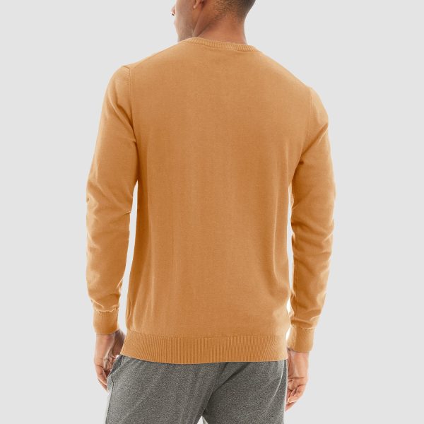 7d4a1600d962b1d9fc1118ce3466e780cbc553476ec403421264545e064ec558.jpg Men's Pullover Sweaters V-Neck Long Sleeve Cotton Sweatshirt