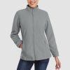 7f519eac28a875d012e8835a6b180dbb3c101473070e094660adff26803edbdf.jpg Women's Fleece Jacket Soft Full Zip Warm Long Sleeve with 2 Zipper Pockets Winter Jackets