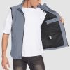 Men's Lightweight Vest Windproof Sleeveless Jacket Outdoor Hiking Camping Fishing Photography Gilet with Zip Pockets