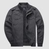 83ea8ac5fdb76fb6c47b4cf3066138665e84a3a0b75ed33c4863a9508746826c.jpg Men's Casual Jacket Lightweight Tactical Cargo Jackets Stand Collar Combat Jacket