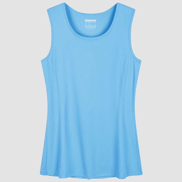 Women's Sleeveless Workout Shirts Dry Fit Running Wicking Tank Tops Active Gym