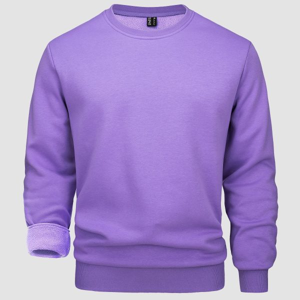 84986c7e64b138b942257fc7afcf0c21bcd21a5ed7e3f2a94c775cf96620c8e5.jpg Men's Crewneck Sweatshirt Long Sleeve Casual Warm Fleece Pullover Hoodie