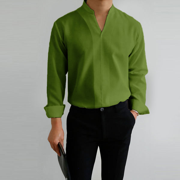 8571dfaa840e832200fa8b272abab4275dc4f8353463d31114652406773d0ddd.png Gentlemans Simple Design Casual Shirt