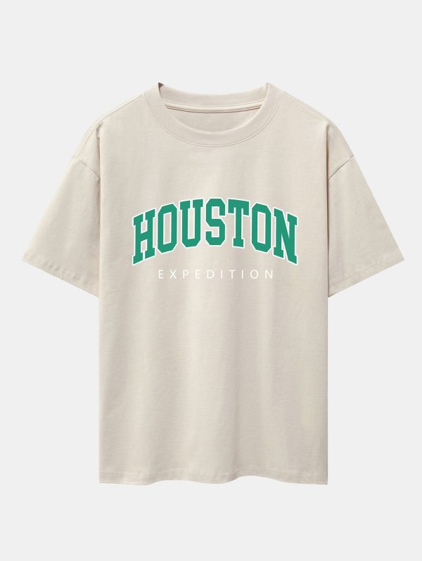 937b17dd0825742b852a0d151bbe16987553b54f51fa82b7d2c69f9e48f7f766.jpg Houston Print Drop Shoulder Oversize T-Shirt