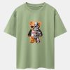 947aa57053bcec9982478efd64a6ad460e448e0a0231a437d3a1b04533c5f3d9.jpg Robot Bear Print Heavy Weight Oversize T-Shirt