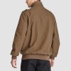 Men's Cotton Cargo Jackets Stand Collar Lightweight Tactical Jacket Windbreaker 4 Pockets