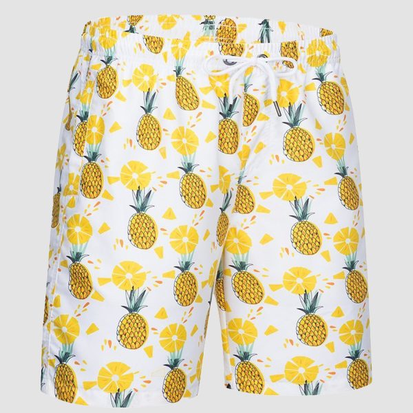 Swimming Trunks with Mesh Liner Quick Dry Funny Beachwear Shorts