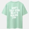 9767e8d65f27527b0daf16f48fc1b20c9d570b2998eb0521e6a756ce1ef16f2f.jpg Slogan Back Print Oversize T-Shirt