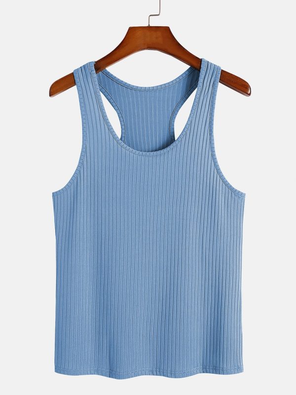 9970720f2713e6ecfe6a82dc601274970cc912e7201d255cc385686db5a01f09.jpg Basic Slim Ribbed Racer Back Tank