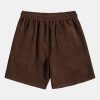 Florida Palm Tree Print Heavy Weight Oversize T-Shirt & Corduroy Shorts