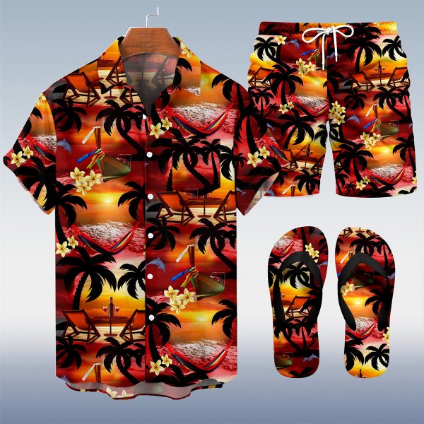 9e6648867d19de1801ce2707eb00eb721da9c3c95d00b580bd503b641aa26231.jpg Suitmens Men's Men's Tiki Style Hawaiian Vacation Print Three-Piece Set 035
