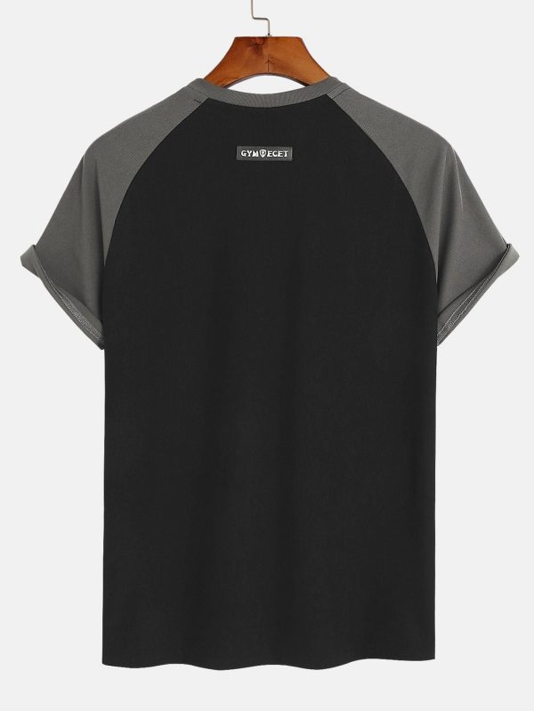 9fe7137a5bcbf99c4375ed032b3b3abb87924708d0a477c445f02beaba980eeb.jpg Muscle Fit Paneled Textured T-Shirt