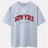 a272f98632f4fd87e441c9fa7459b2b093a201e96437c5e6565aed5460779108.jpg New York Print Drop Shoulder Oversize T-Shirt