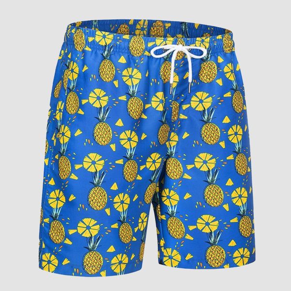 Swimming Trunks with Mesh Liner Quick Dry Funny Beachwear Shorts