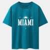 Vintage Miami Letter Print Heavy Weight Oversize T-Shirt