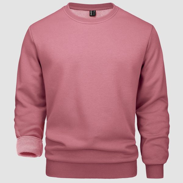 aca89473dc4fa5ed9bde7dba9e70de610827d90451f357b38d93ccbf351f5f09.jpg Men's Crewneck Sweatshirt Long Sleeve Casual Warm Fleece Pullover Hoodie