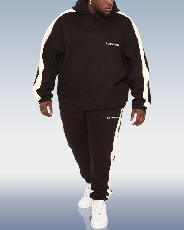 SUITMENS Men's Colorblock Hoodie Set