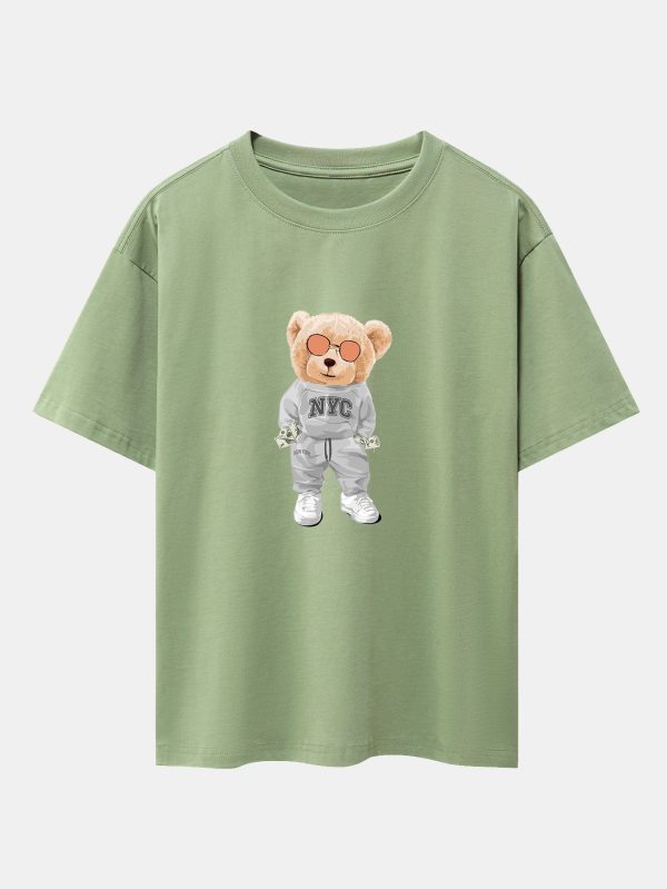 b2d2427aa16ebd18ea05e6216a98e194339957ed7880c7c040f74634d5ed2cd2.jpg Rich Bear Print Heavy Weight Oversize T-Shirt