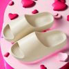 b52f9c02b50c9d63099863850ebf9d0bad1af71a6399a149b225a750876c1b6b.jpg Unisex Chunky Slide Sandals, Couple Soft Indoor Outdoor Slipper Shoes, White