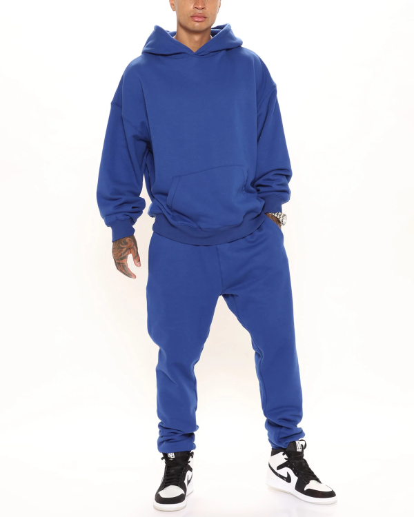 b550b38d8f037887bb74097783a967e2895867eccd86658ec738079a5c15317b.png Men's Solid Navy Blue Hoodie Set