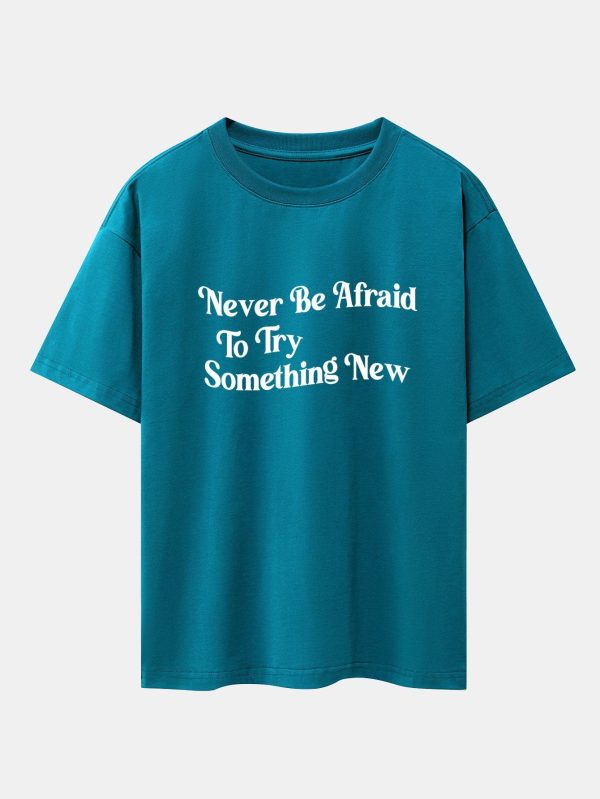 bc0c1c5ee5e4711c13b11c86fff464b7106b93fc9b7dab3ea3204558bf3dc0d9.jpg Slogan Print Drop Shoulder Oversize T-Shirt