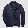 bc277c72aa87a099b442e9c6804dafdb49cab7012bffad24d1ce1284eccceba5.jpg Men's Casual Jacket Lightweight Tactical Cargo Jackets Stand Collar Combat Jacket
