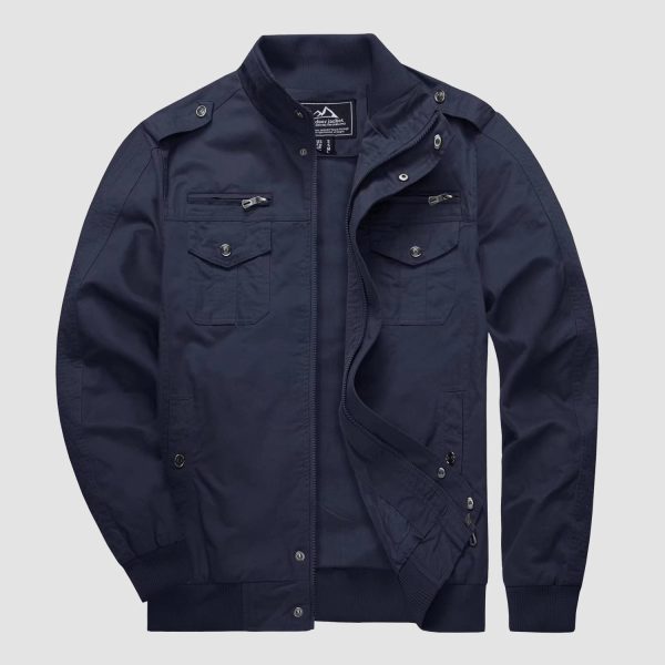 bc277c72aa87a099b442e9c6804dafdb49cab7012bffad24d1ce1284eccceba5.jpg Men's Casual Jacket Lightweight Tactical Cargo Jackets Stand Collar Combat Jacket