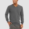 bd830ff797778d3a5bd9a5e963e8d3746ae82217b2af9f12f4e39a7504c49f22.jpg Men's Pullover Sweaters V-Neck Long Sleeve Cotton Sweatshirt