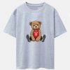be43710e756175be4d74196db0eeb20ac4bd3117f2c0ab5a76580c96ad0954ae.jpg New York Bear Print Drop Shoulder Oversize T-Shirt