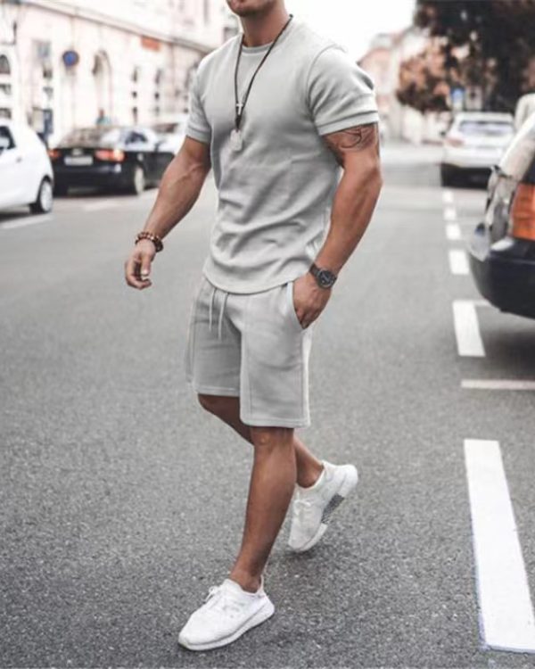 Men's Fashion Short Sleeve Suit 8 Colors