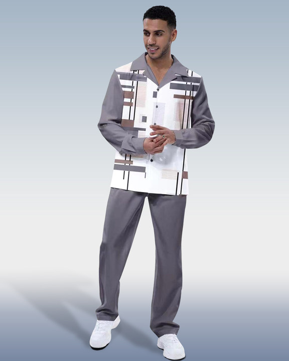 bf6c99e18c8cc6ab9b36b5b01d4e6e65e5a0605a2d3deb6d403fd5f84c44070c.jpg Men's Casual Gray Long Sleeve Walking Suit