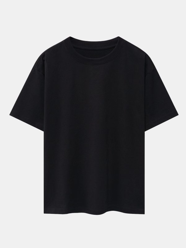 c5b3363ff2ce7b220fba995d60ca792e414bde5df15be4ad59cd74660c451020.jpg Slogan Back Print Oversize T-Shirt