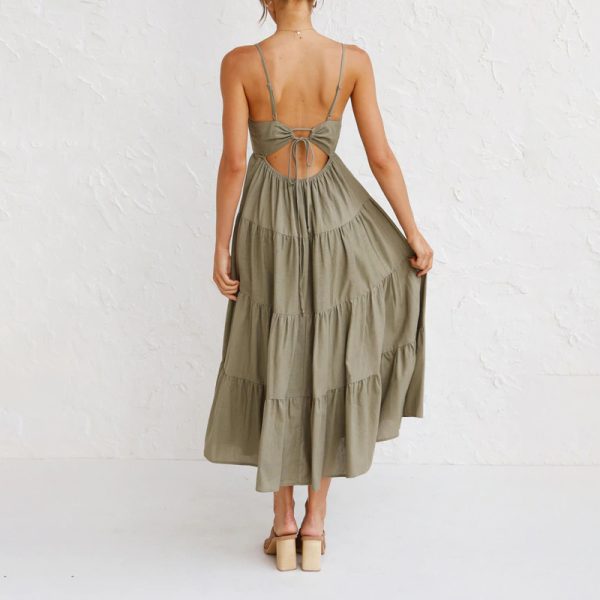 c7dfaea3fea8a8d6a56c7d0e49312980697a48228216ecb9381079a59f74f870.jpg Fashion Strap Cake Dress