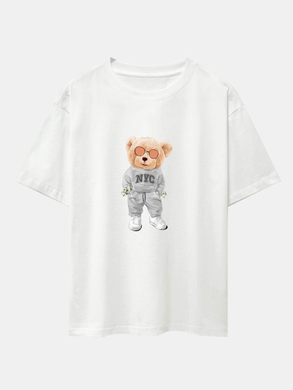 ca416e71d457091489a28d9e383bb0c5272043dce9d299bc8ec6064f347389b9.jpg Rich Bear Print Heavy Weight Oversize T-Shirt