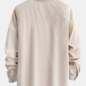 caa9d28c96d4cb03ba0aca12e26eee6bf0d41e82661f6a96459f20d37fa1cc79.jpg Corduroy Plaid Panel Shirt
