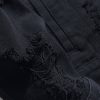 Man Ripped Denim Jacket