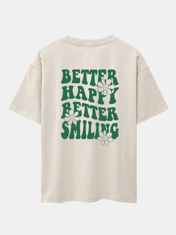 cb44921c369d32dfcb888e549261c754a5255322658a4215464af6d66112ad37.jpg Slogan Floral Back Print Oversize T-Shirt
