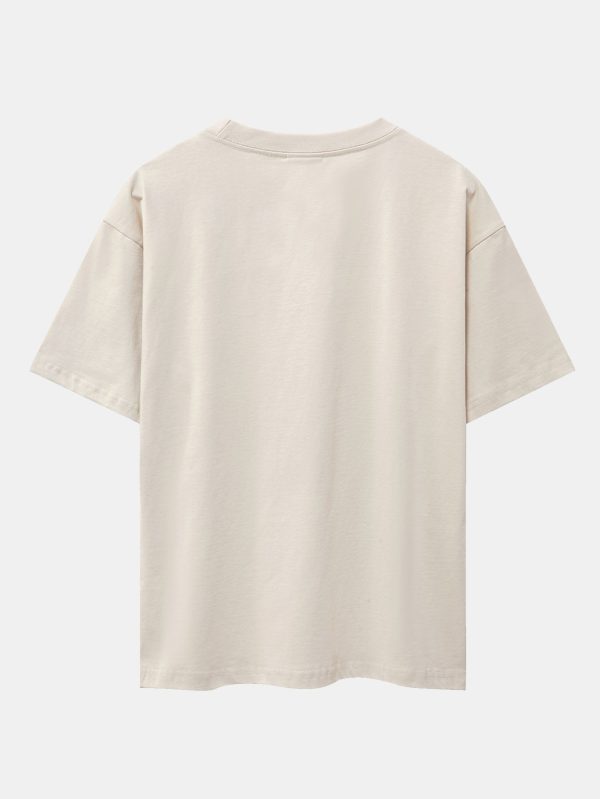 d31465804caa2f6e05a2e2326dfa1f716c33984e2f51d6e6f4a9daece8d579ea.jpg New York Bear Print Drop Shoulder Oversize T-Shirt