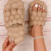 d80beb2804f702720d31dbe0d00f198953bd737ef3780e7840aa8aeef128b762.jpg Women Single Band Bubble Slides, Coop Open Toe Sandals