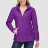d8b92aa78b86eca76bc7495966c274ed0604c0eba2a34c2f370f1693c5ac740e.jpg Women's Fleece Jacket Soft Full Zip Warm Long Sleeve with 2 Zipper Pockets Winter Jackets