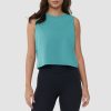 Crop Tops for Women Athletic Running Workout UPF 50+ Cropped Tank Tops