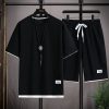Men's Casual Waffle Shorts Set 6 Colors