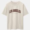 Los Angeles Print Heavy Weight Oversize T-Shirt & Loose Fit Corduroy Cargo Pants