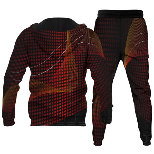 Men's Personalized Printed Hoodie Set 035