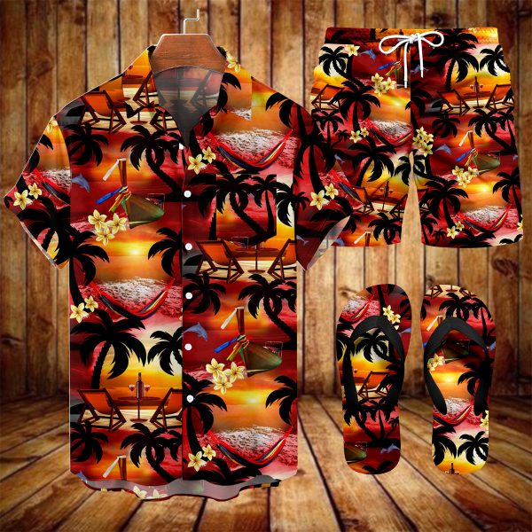 e64c8137ce29d600e3d563e2e1e334e36044c7c4ee10d89cce91f0639dff96a7.jpg Suitmens Men's Men's Tiki Style Hawaiian Vacation Print Three-Piece Set 035